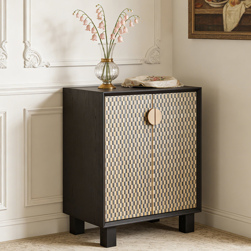 Buffet décoratif de style moderne et minimaliste, H 29,5 po x l 23,6 po x P 15,7 po