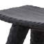 Quillan Mindi Wood Stool, Black
