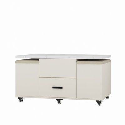 Table de salle à manger pliante moderne avec 4 tabourets