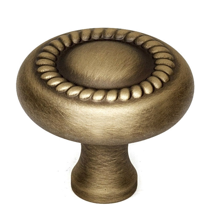 Poignée champignon, Mat anglais antique, H 1,06 po x l 1,5 po x P 0,5 po