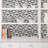 25.4cm W x 25.4cm L Vinyl Peel and Stick Mosaic Tile