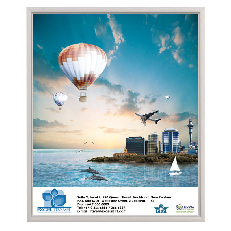 Cadre photo Alvardo Slide, 22 po x 28 po, Argent