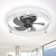 Kordae Flush Mount Dimmable Ceiling Fan with LED Lights