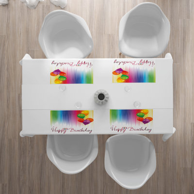 Polyester Striped Rectangle Placemat