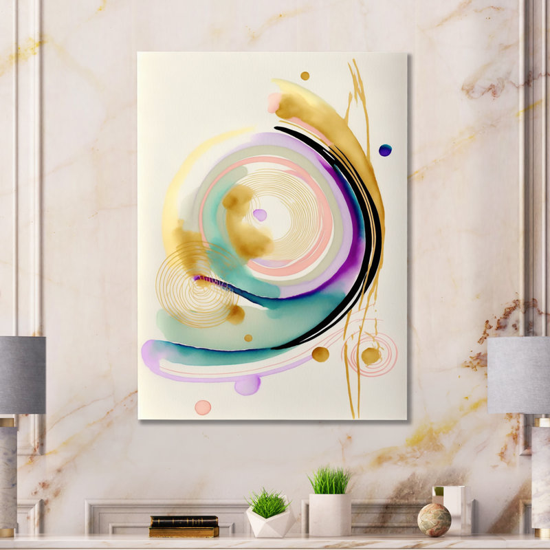 Diyon Modern Abstract Wall Decor on Metal, 40" H x 30" W x 1" D