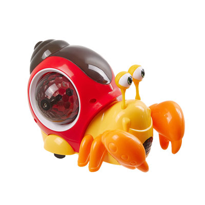Interactive Cute Hermit Crab Toy with Music & Lights
