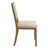 Cipolla Wood Finish Cream Boucle Fabric Dining Chair-105515606