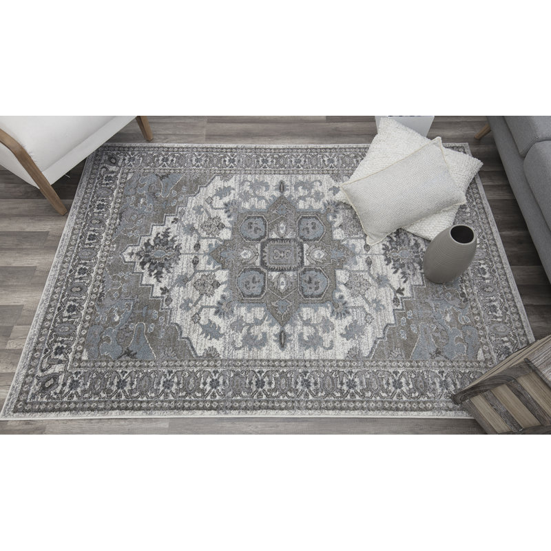 Tapis gris Melendez, Rectangle 5 pi x 7 pi