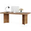 Bureau de direction 63 po Farmhouse - Poste de travail d'ordinateur en bois rétro avec plateau de table épaissi-1092019557