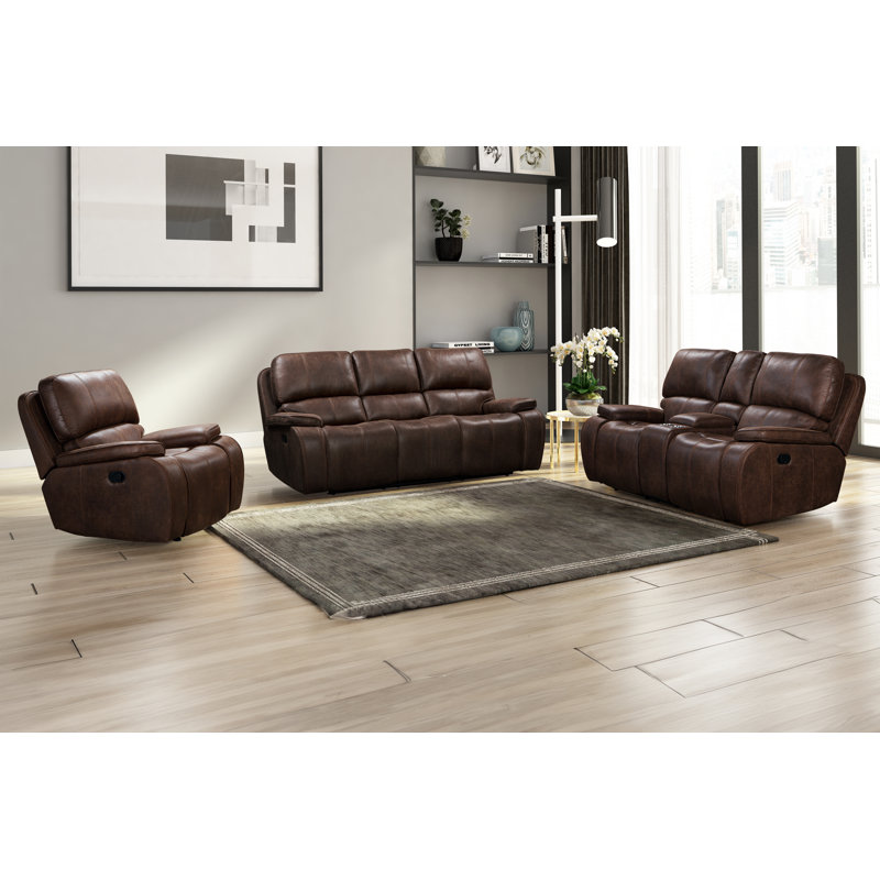 Ensemble de salon inclinable 3 pièces Sachika