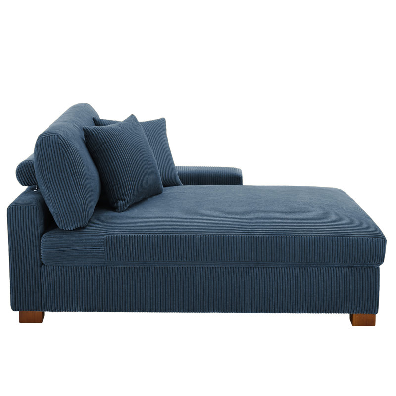 Upholstered Chaise Lounge, Right Hand Facing