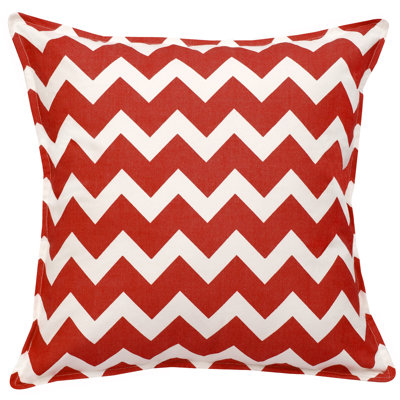  Chevron Cotton Canvas Throw Pillow