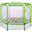 Trampoline pour tout-petits avec filet de sécurité et balles, mini trampoline intérieur / extérieur pour enfants-124941974