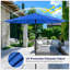 Parasol de patio extérieur 9 pi avec 8 nervures, parasols de table avec bouton-poussoir inclinable / manivelle, protection contre les rayons UV imperméable pour terrasse de jardin-462524156