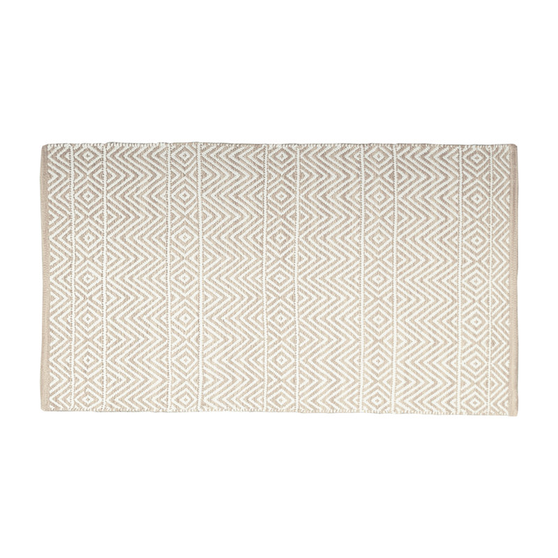 Shannock Cotton Chevron Indoor Rug, Rectangle 2'2" x 4'