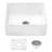 Ruvati 23-inch Fireclay Farmhouse Kitchen Laundry Utility Sink Single Bowl - White 