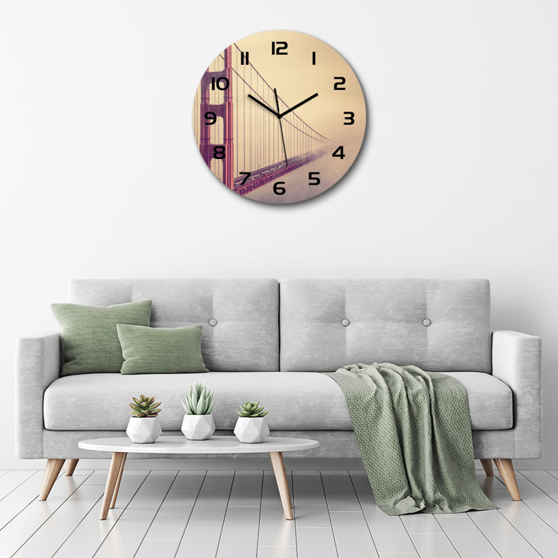 Johntez Glass Wall Clock