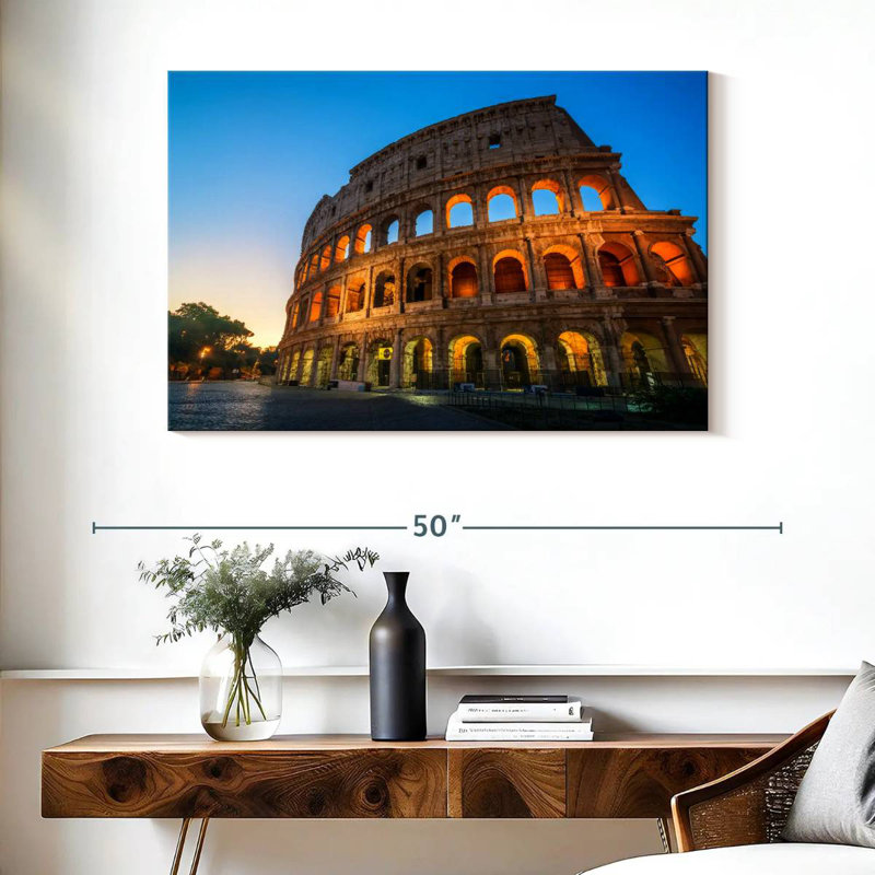 Lilie Colosseum In Italy, 26" H x 39" W