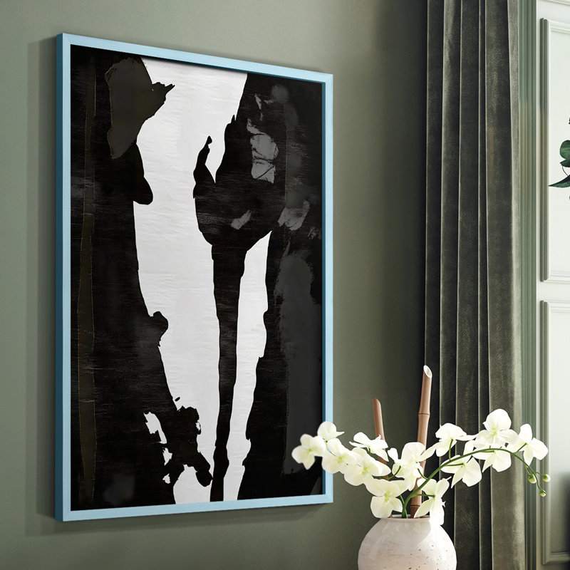 "Abstract", reproduction encadrée prête à être suspendue, Bleu, H 14 po x l 11 po