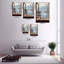 Impression sur toile, art de fenêtre fenêtre en corée, Hanok Village Decor-2, affiche rétro, décoration intérieure-338962504