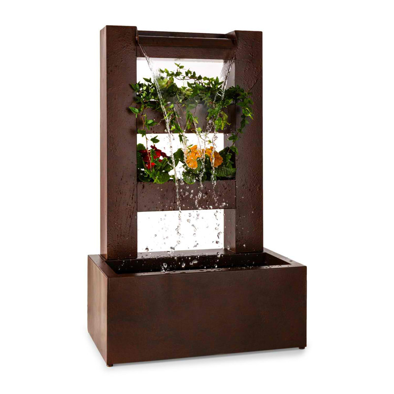 Outdoor Metal Weather Resistant Waterfall Fountain