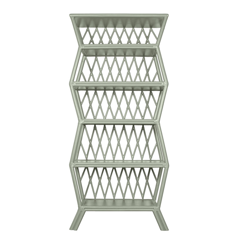 Hollywood Etagere Bookcase, Celery Green