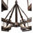 12 - Light Dimmable Wagon Wheel Chandelier