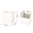 Magnesium Oxide Planter - Antique White Color Drainage And Stopper 13.44 In. Depth X Width 14.12 Height For Various Plants 18.67 Lb Succulents, Herbs, Veggies
