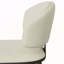 Ensemble de 2 chaises de salle à manger sans accoudoirs en similicuir beige avec dossier incurvé. Facile à assembler et à nettoyer. Style moderne et minimaliste, idéal pour les salles à manger, les cafés et les petits espaces.