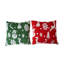 Abstract Red + Green Backrest Cushion