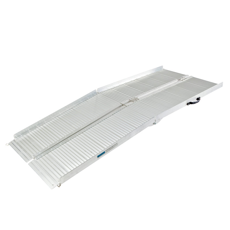 Winado Metal Portable Ramp, 28.35" W x 72.05" L x 1.97" H
