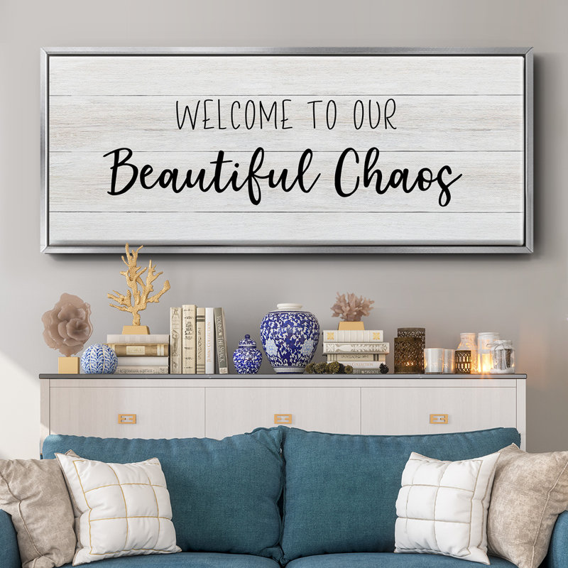 Beautiful Chaos - toile encadrée, H 24 po x l 60 po