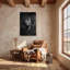 Texas Ocelot, reproduction d'art en noir et blanc sur toile «Desert Wildlife Wall Decor»-1716727447