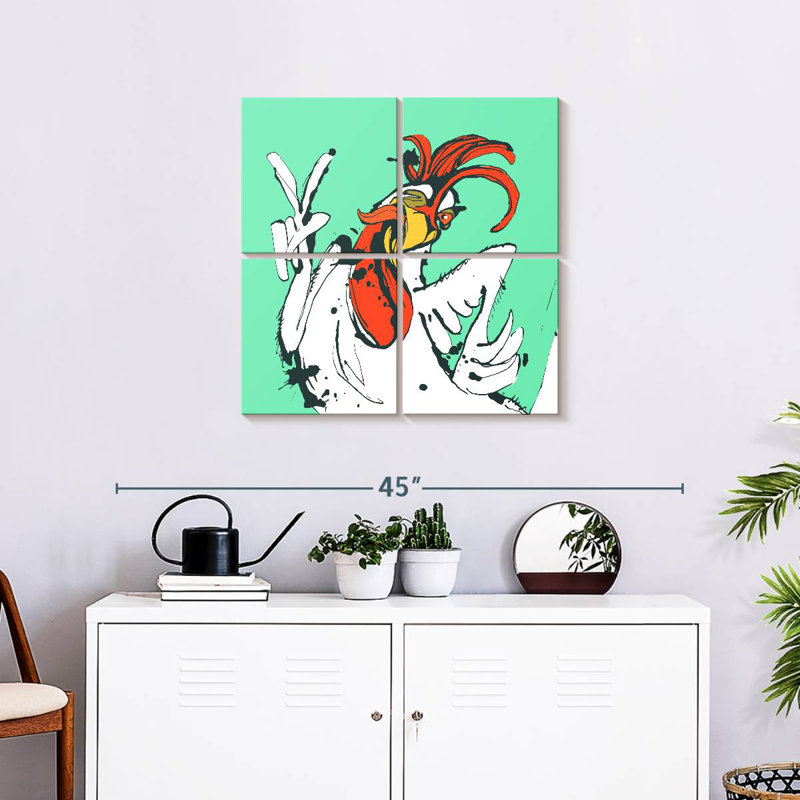 Brampt Funny Chicken, 26" H x 26" W