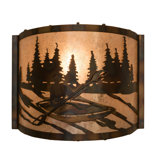 Maleah 1 - Light Flush Mounted Sconce