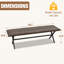 Banc en osier 2 places pour l'extérieur et l'intérieur