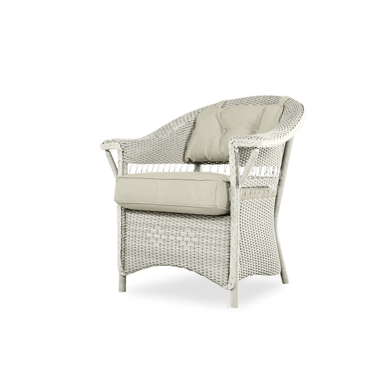 Nantucket Outdoor Dining Armchair, Friendly Flax, Linen
