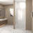 33-32 "x 72" Bifold Shower Door, 1/4"(6mm) Tempered Glass, Chrome Aluminum Frame, Explosion Proof Film