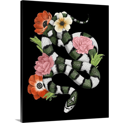 "green doux serpent ii" , reproduction d’art encadrée novogratz