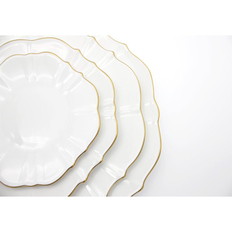 Amelie Bone China, Brushed Gold