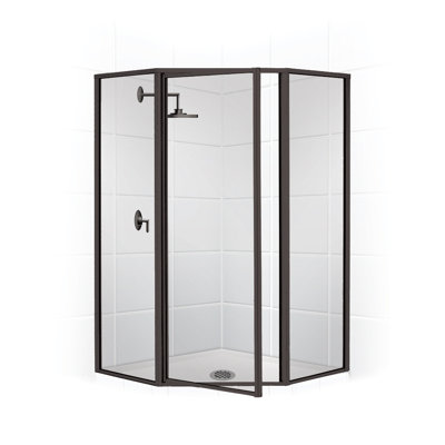 Legend Neo-Angle Series 58" x 70" Hinged Shower Door
