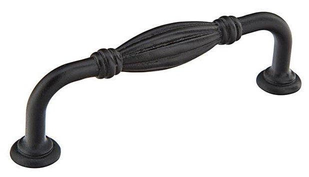 Orbit Arch Pull, Flat Black Bronze Patina, 4"