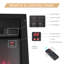 FLAMEKO Verona Electric Fireplace Insert, Logs and Black Chips Included 2kW Heater, Blenheim Fret, Remote-1337858113