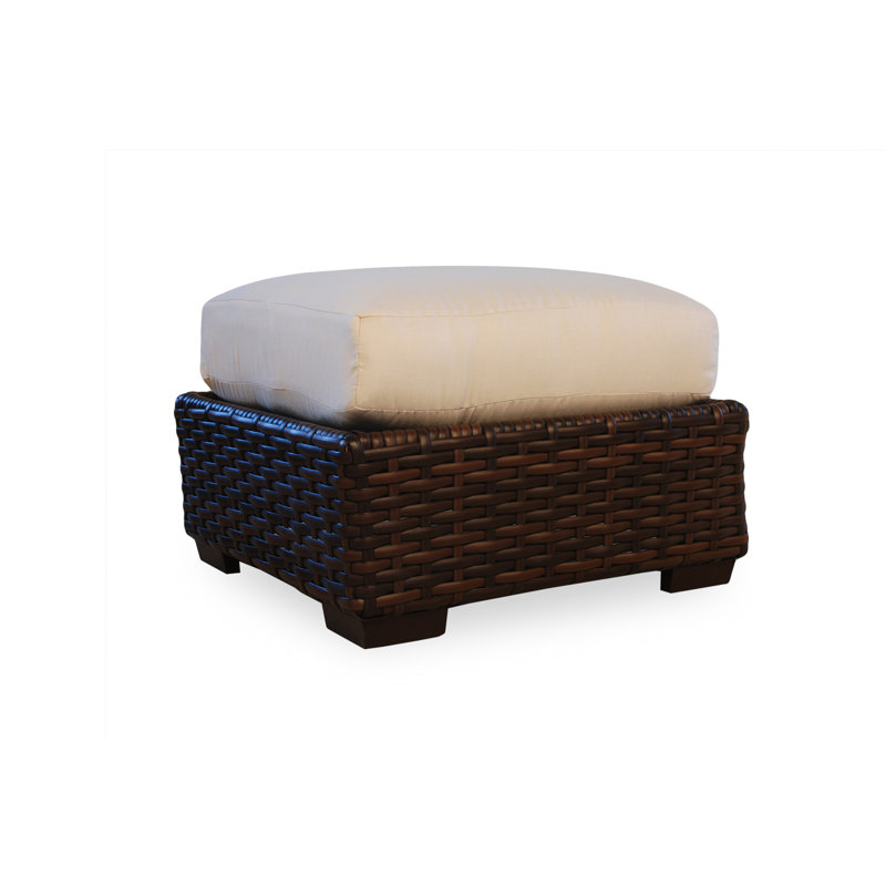 Contempo Outdoor Ottoman, Cottage Pepper