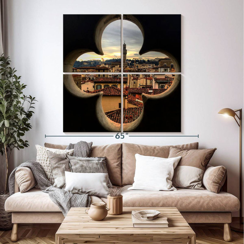 Vue de Florence, H 50 po x l 50 po