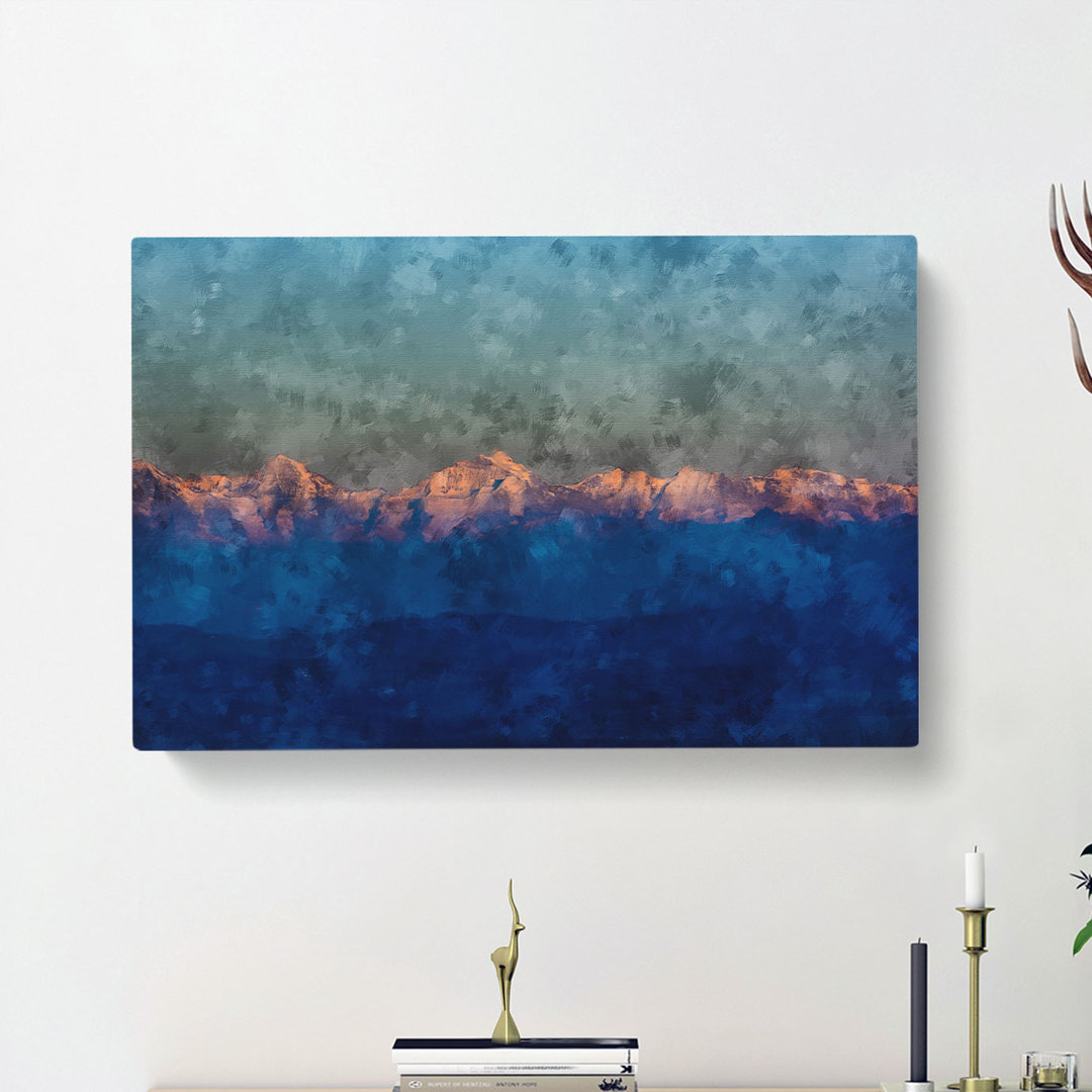 High Mountain Peaks Of The Alps - Wrapped Canvas