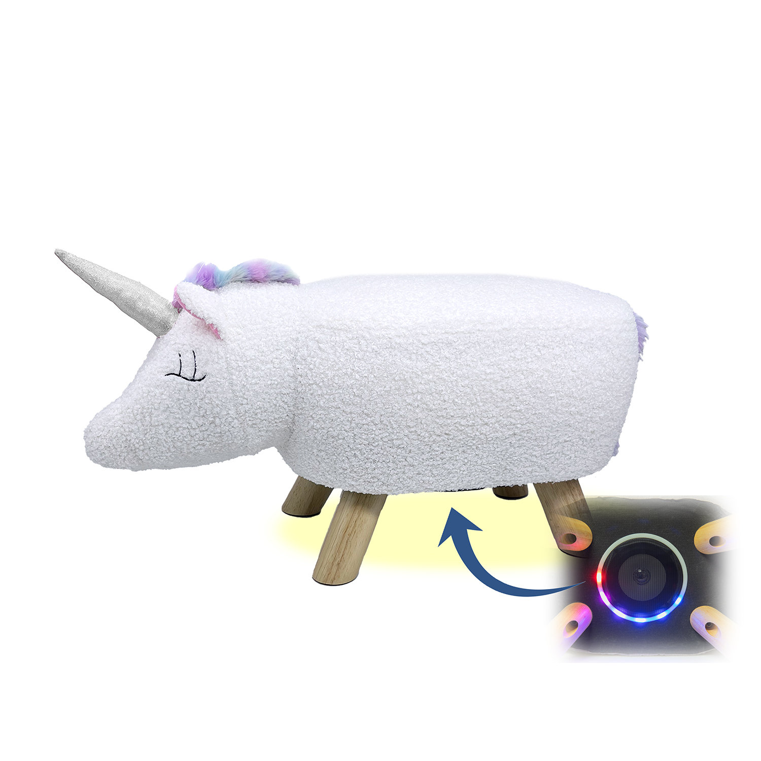 Zoomie Kids Alyzabeth Kids 12'' Adjustable Height Novelty Stool Wayfair