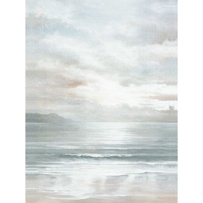 " Gray Sky Morning Coast Painting "