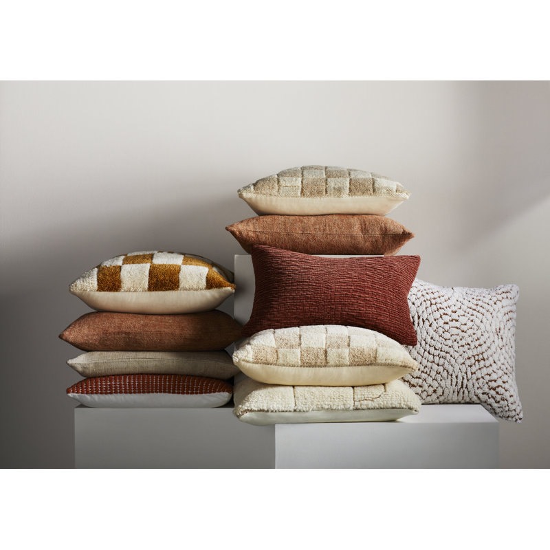 Villere Accent Pillow, Tan, 20"H x 20"W, Pillow Cover Only - No Insert
