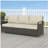 Wicker Patio Sofa,3 Seater Outdoor Couch Sofa,Wide Deep Seat Sofa